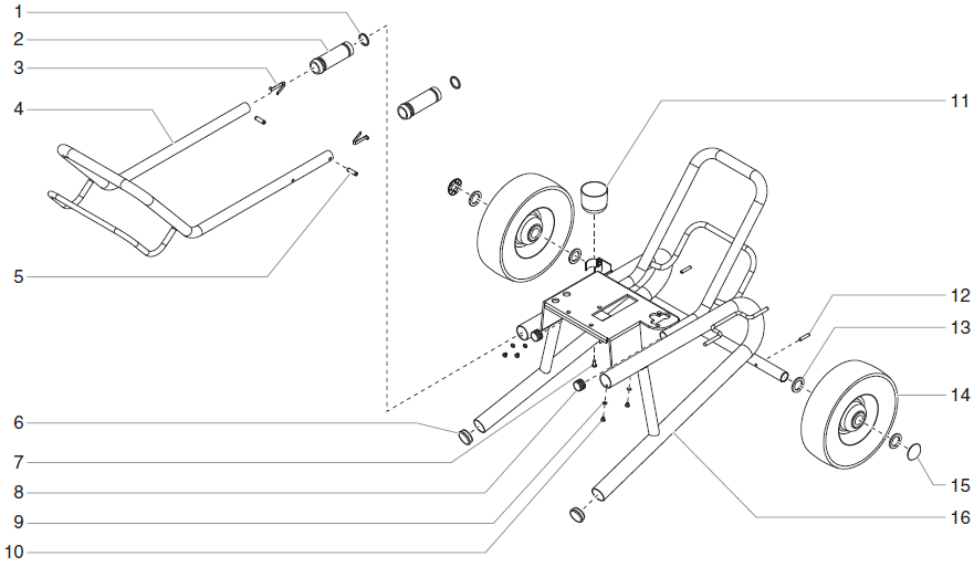 EPX2455 Low Boy Cart Assembly (P/N 0507199)